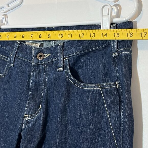 Carhartt Women’s Blue Jeans 8x34 Straight Fit Zipper Pockets Mid Rise - Picture 5 of 13